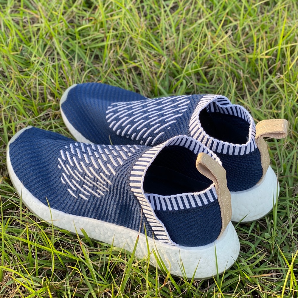 Adidas Mens Size 10.5 NMD CS2 Primeknit Ronin Blue
